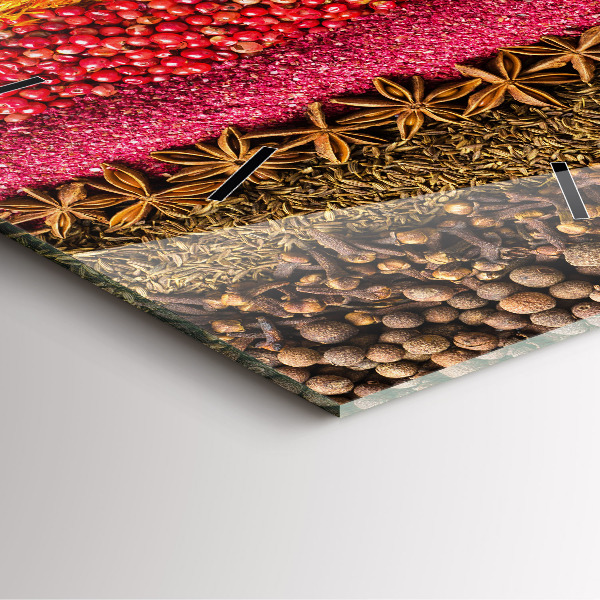 Štvorcové hodiny Riadky korenia