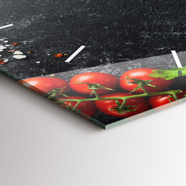 Štvorcové hodiny Zelenina na stole