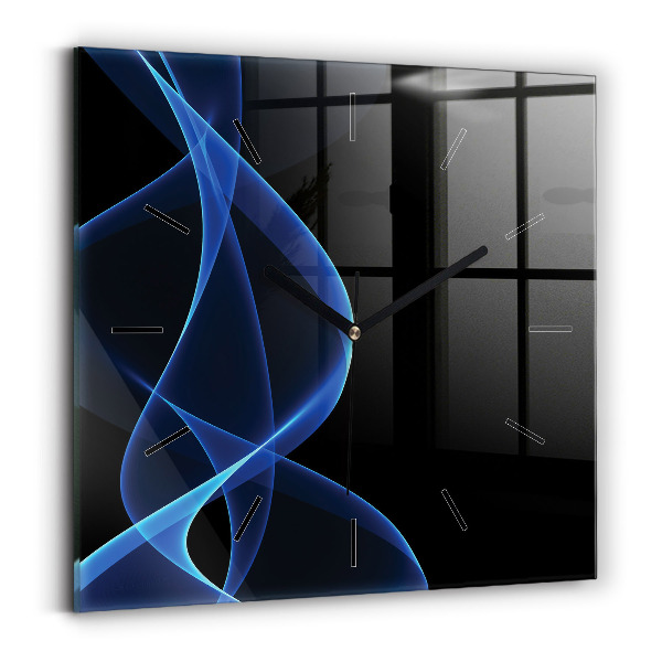 Štvorcové hodiny Modré čiary