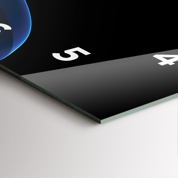 Štvorcové hodiny Modré čiary