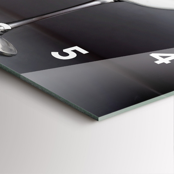 Štvorcové hodiny Pohár vína