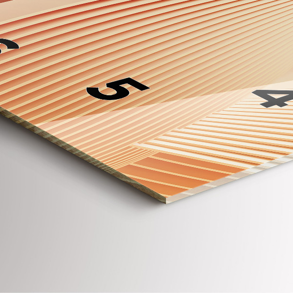 Štvorcové hodiny Abstraktný vzor vlny