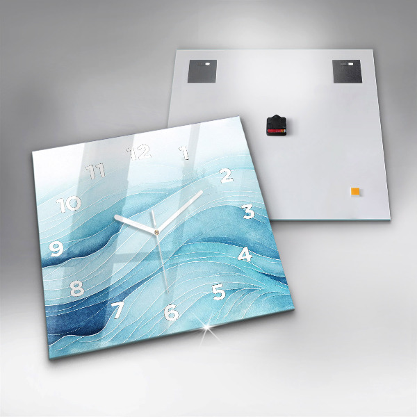 Štvorcové hodiny Modré oblaky