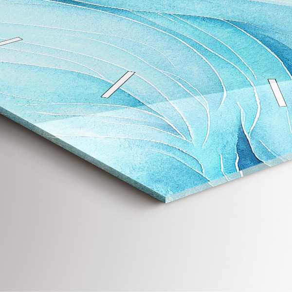 Štvorcové hodiny Modré oblaky