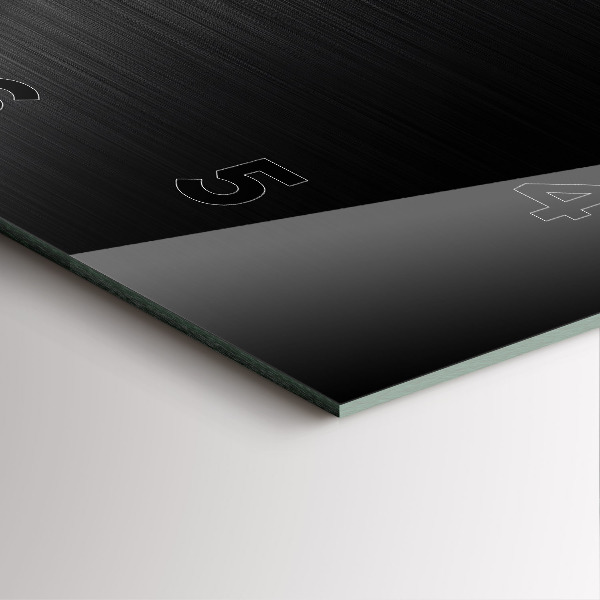 Štvorcové hodiny Čierne a strieborné čiary