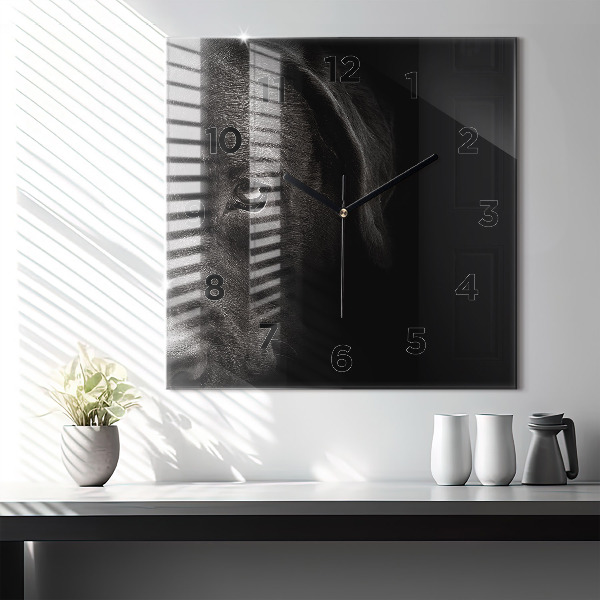 Štvorcové hodiny Škótsky pes a mačka