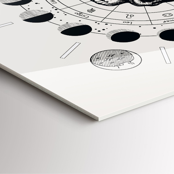 Štvorcové hodiny Fázy mesiaca