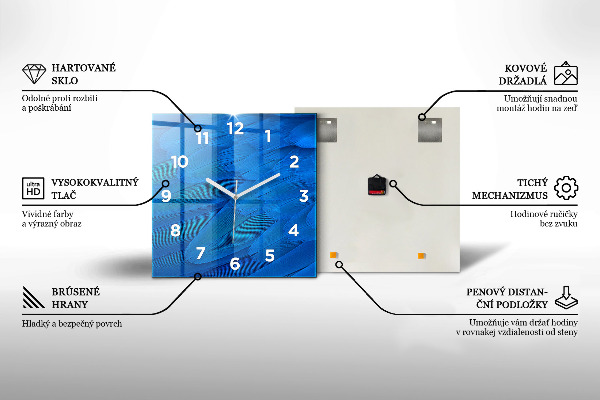 Štvorcové hodiny Fázy mesiaca