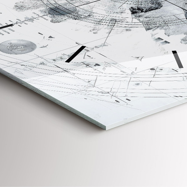 Štvorcové hodiny Kreslené hory