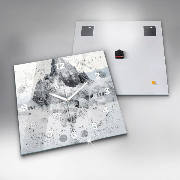 Štvorcové hodiny Kreslené hory