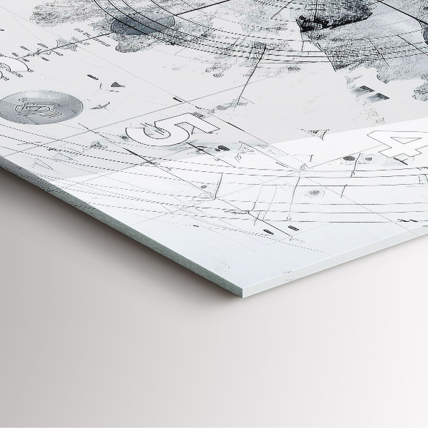 Štvorcové hodiny Kreslené hory