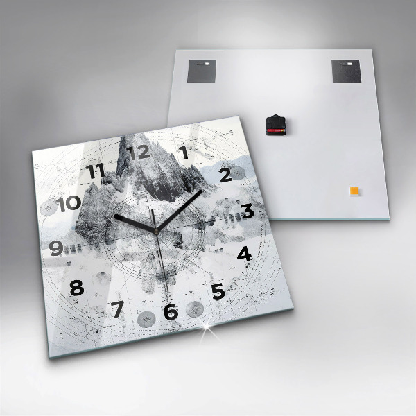 Štvorcové hodiny Kreslené hory