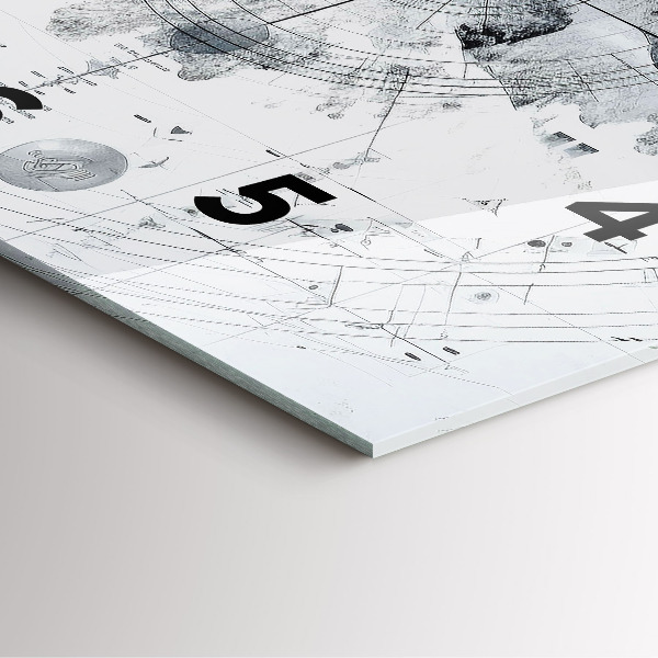 Štvorcové hodiny Kreslené hory