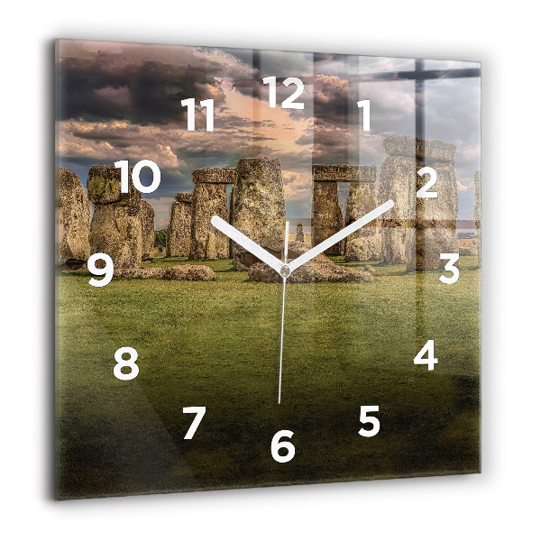Štvorcové hodiny Stonehenge Nimbostratus