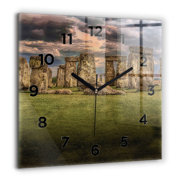 Štvorcové hodiny Stonehenge Nimbostratus