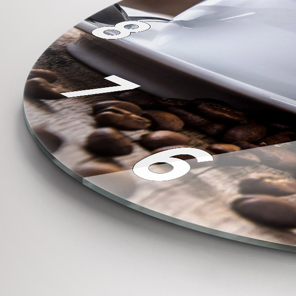 Okrúhle hodiny Šálka kávy