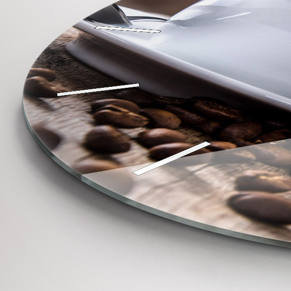 Okrúhle hodiny Šálka kávy