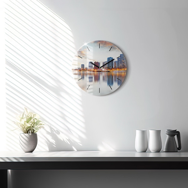 Okrúhle hodiny Panoráma s Eiffelovou vežou