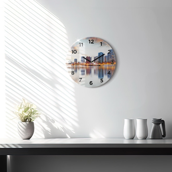 Okrúhle hodiny Panoráma s Eiffelovou vežou