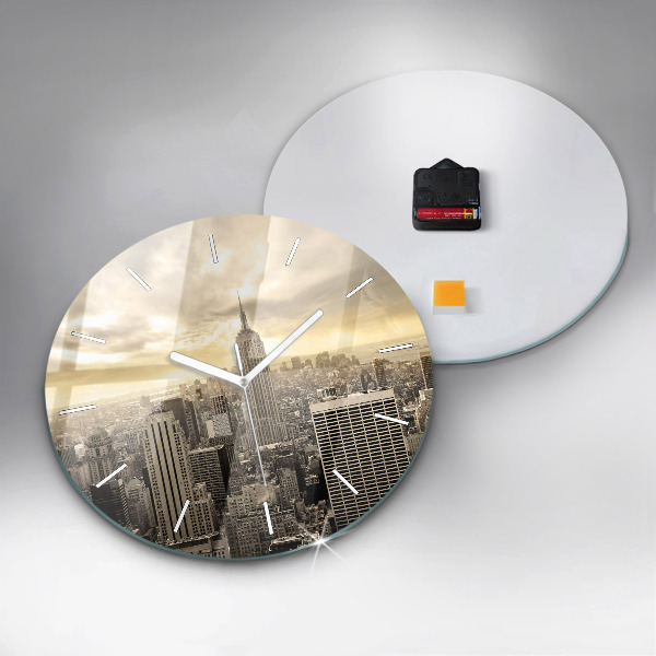 Okrúhle hodiny Mrakodrap v New Yorku
