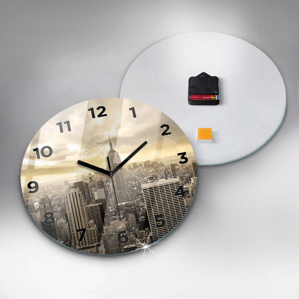 Okrúhle hodiny Mrakodrap v New Yorku