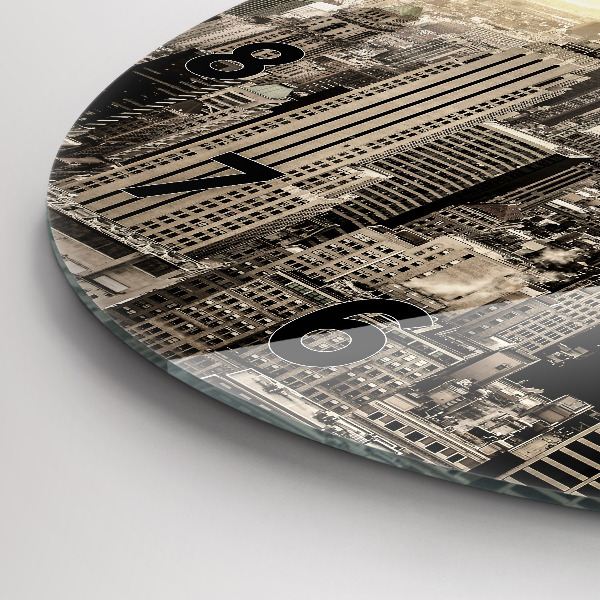 Okrúhle hodiny Mrakodrap v New Yorku