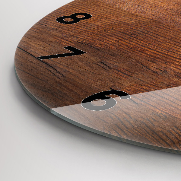 Okrúhle hodiny Staré drevo