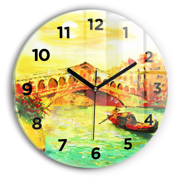 Okrúhle hodiny Benátsky most Rialto