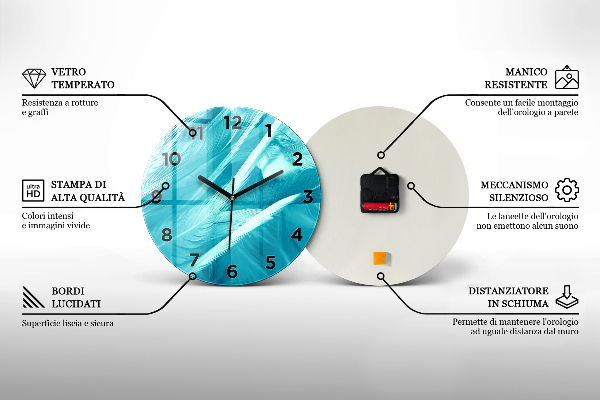 Okrúhle hodiny Abstrakcia oblohy
