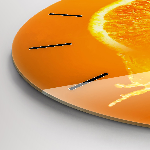 Okrúhle hodiny Oranžová