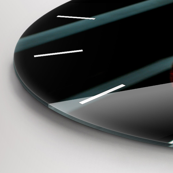 Okrúhle hodiny Fľaša vína