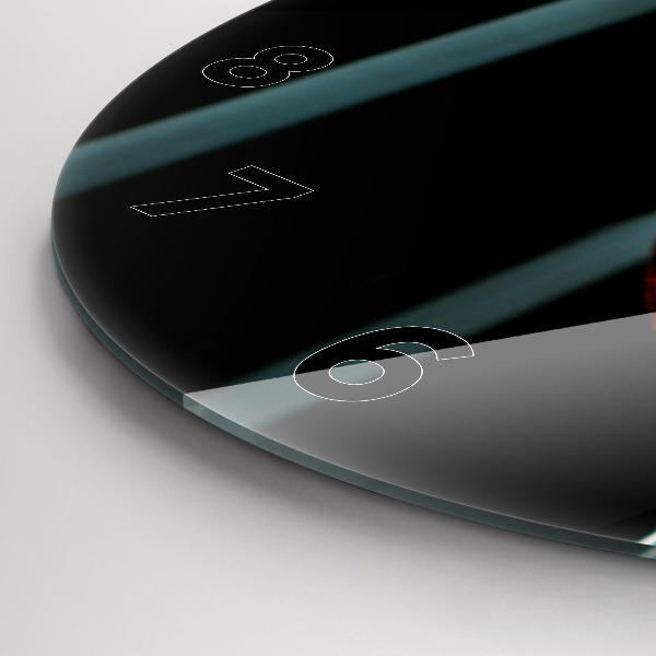 Okrúhle hodiny Fľaša vína