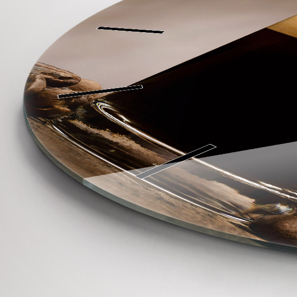 Okrúhle hodiny Šálka kávy