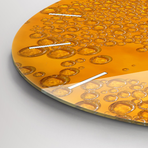 Okrúhle hodiny Pivo s penou