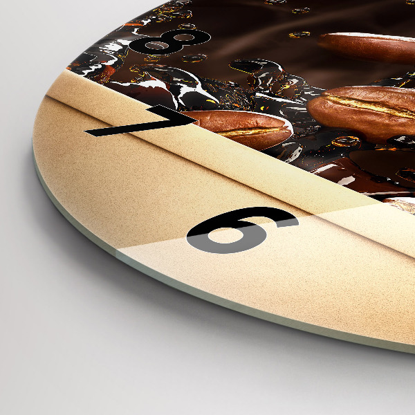 Okrúhle hodiny Horúca káva