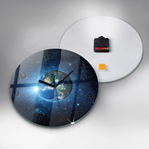Okrúhle hodiny Zem a galaxia - NASA