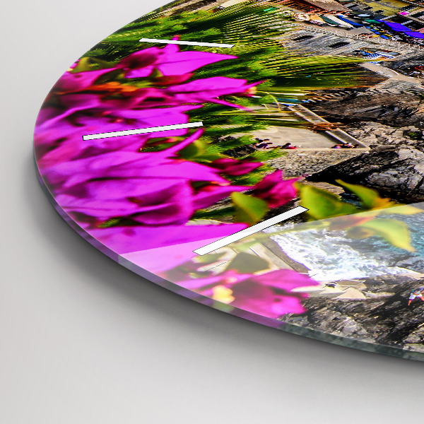 Okrúhle hodiny Pobrežie Cinque Terre