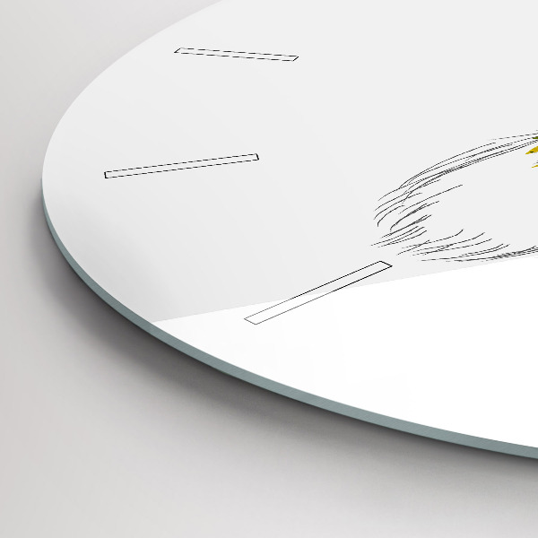 Okrúhle hodiny Farebná hlava jeleňa