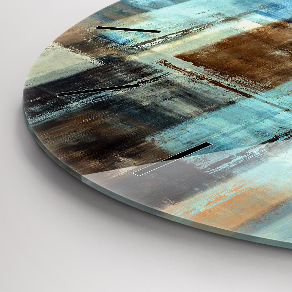 Okrúhle hodiny Farebné pozadie – abstrakcia