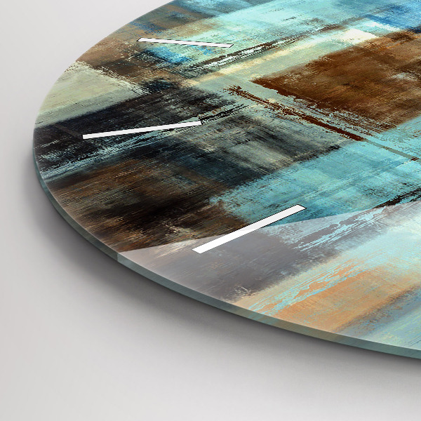 Okrúhle hodiny Farebné pozadie – abstrakcia