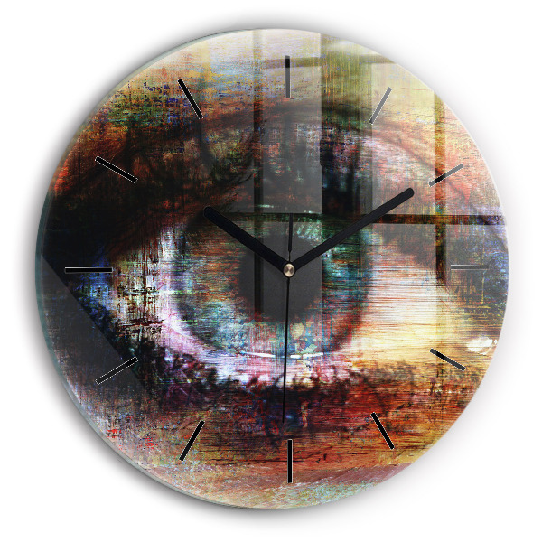 Okrúhle hodiny Street Art Eye