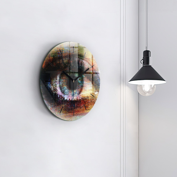 Okrúhle hodiny Street Art Eye