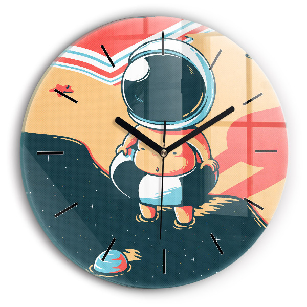 Okrúhle hodiny Detský astronaut