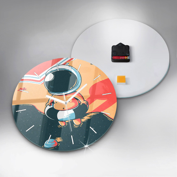 Okrúhle hodiny Detský astronaut