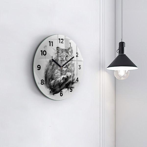 Okrúhle hodiny Maľovaný lev
