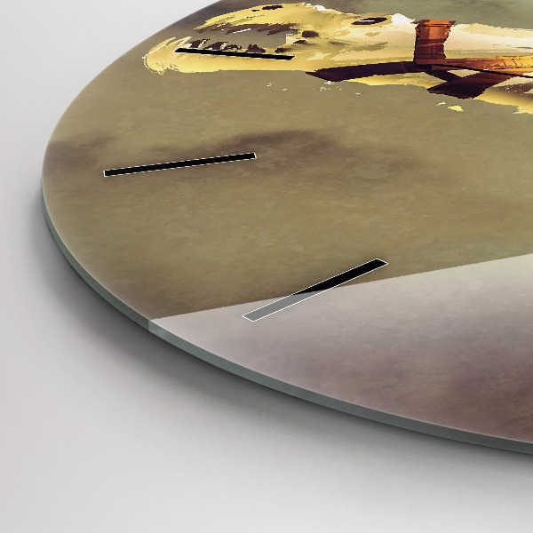 Okrúhle hodiny Ilustrácia Dračí jazdec