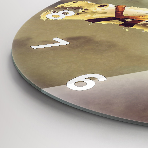 Okrúhle hodiny Ilustrácia Dračí jazdec