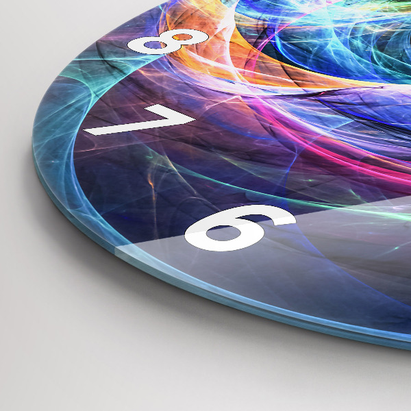 Okrúhle hodiny Farebný fraktál