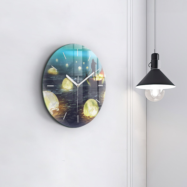 Okrúhle hodiny Abstrakcia