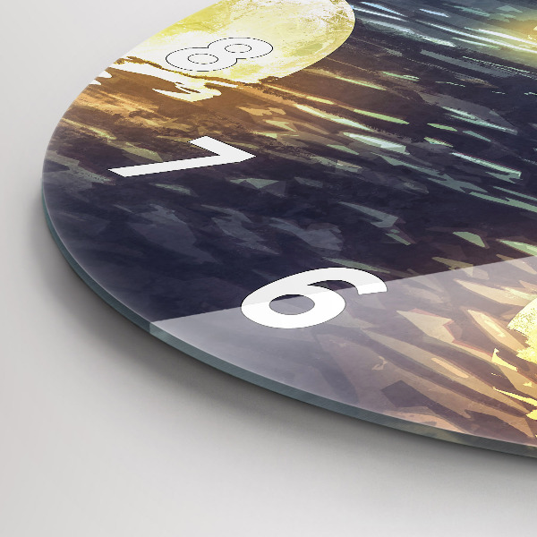 Okrúhle hodiny Abstrakcia